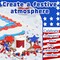 4 Pcs 4th of July Patriotic Candle Rings, Red White Blue Star Berry Mini Wreaths for Pillar Candles, Table Centerpieces & Home Decor